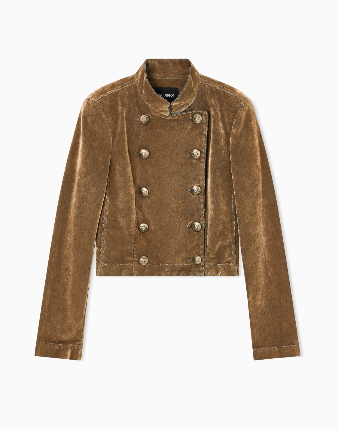 giacca-corta-doppiopetto-in-velluto-beige--giorgio-armani