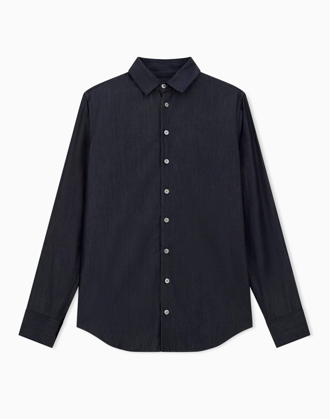 regular-fit-shirt-in-cotton-denim-blue--giorgio-armani