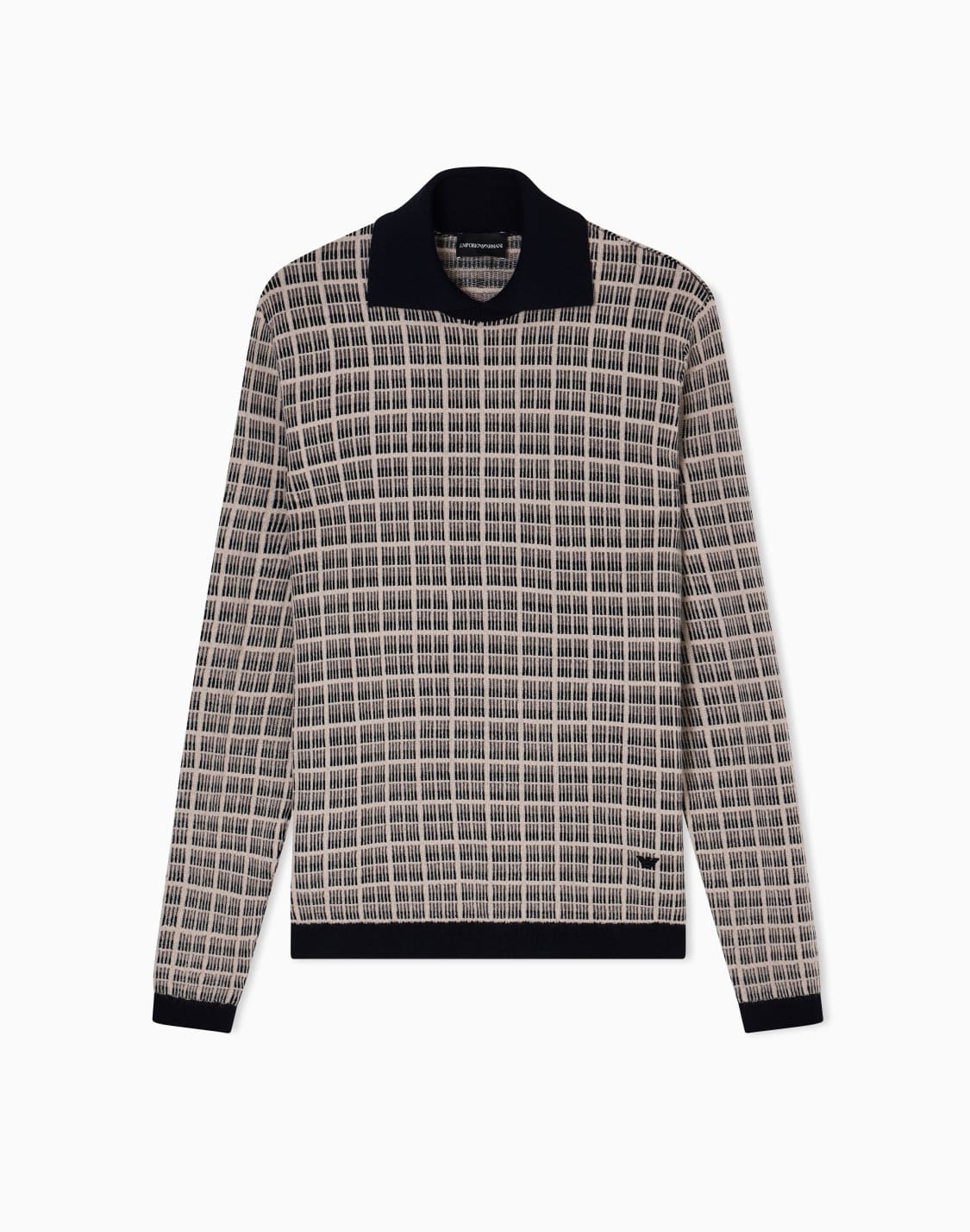 ポロカラセタ-バジンウル-ジャカドパタンモチフ-ベジュ--emporio-armani