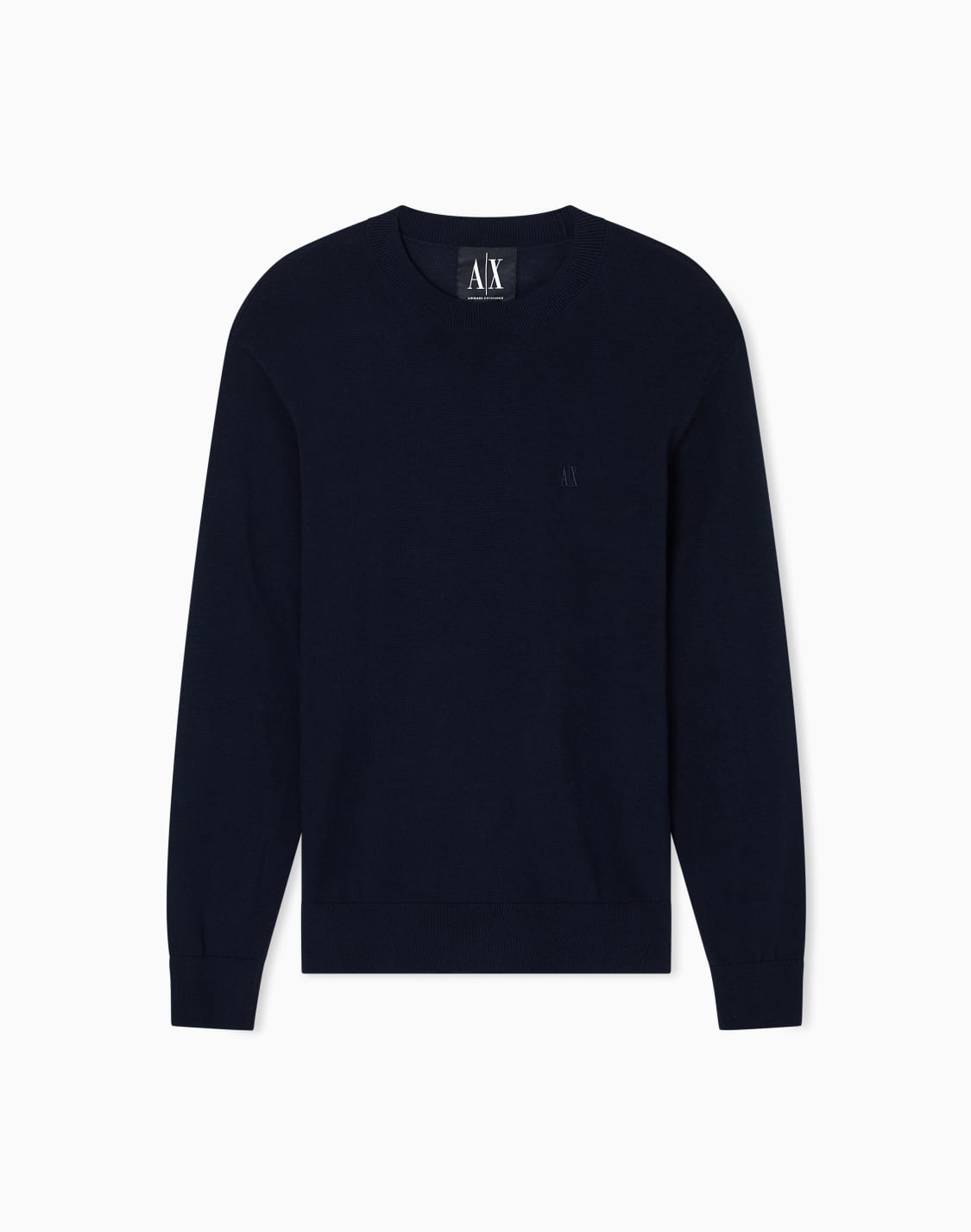 -cotton-blend-crew-neck-sweater-navy-blue--armani-exchange