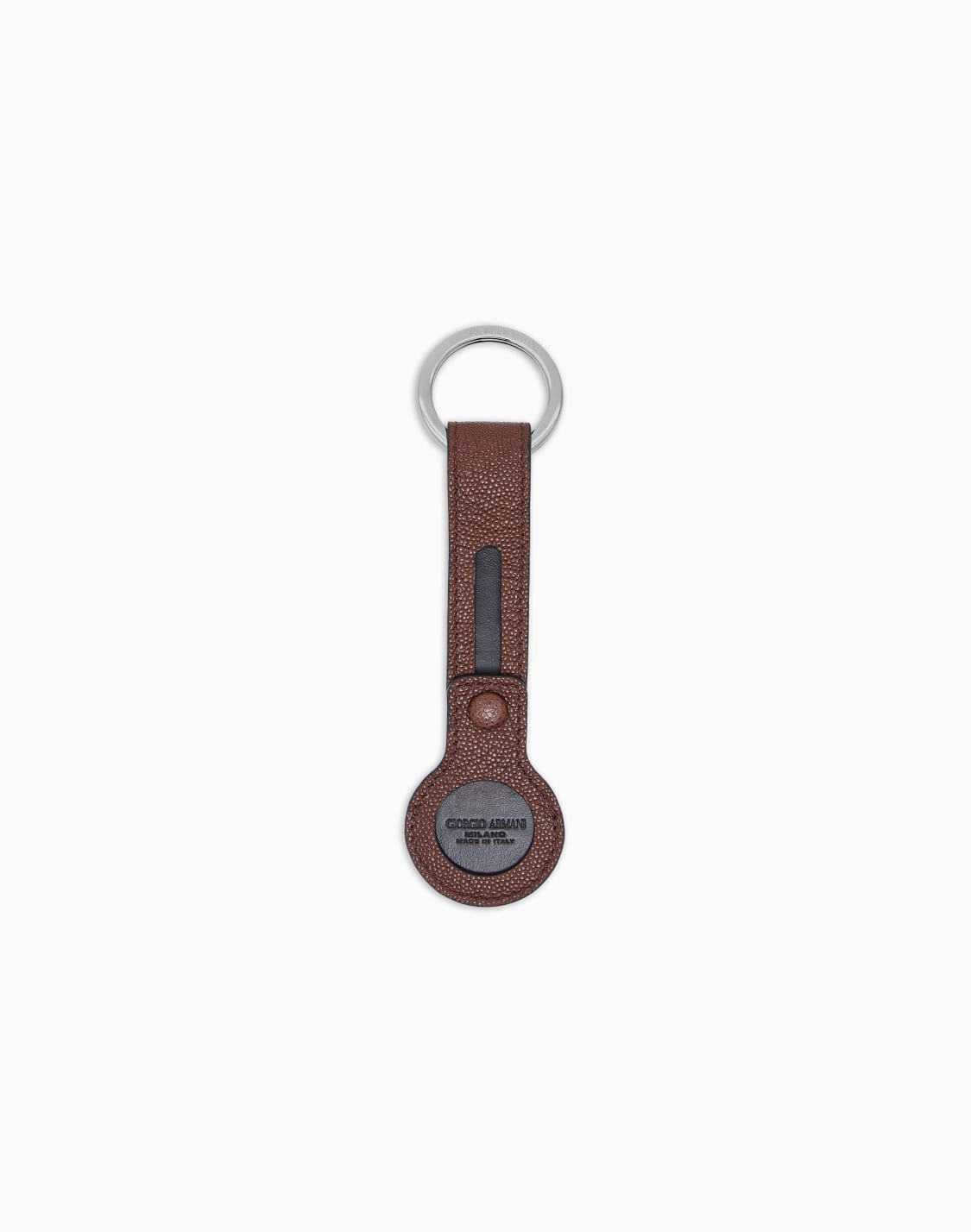 airtag-keyring-in-pebbled-calfskin-brown--giorgio-armani