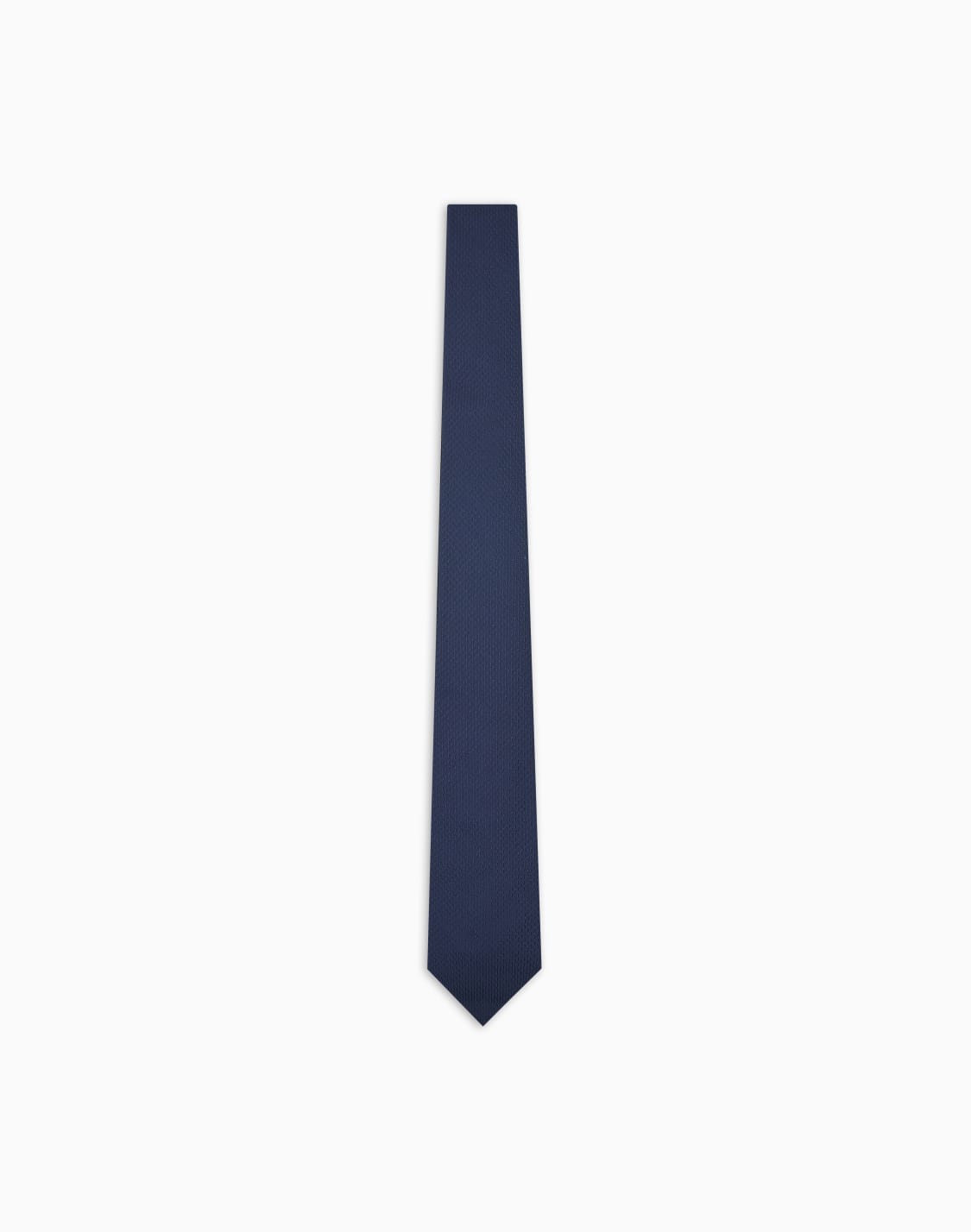 ネクタイ-ピュアシルク-マイクロテクスチャ-ネイビブル--emporio-armani