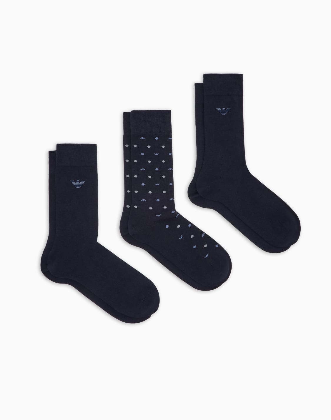 ソックス3足セット-オルオバイグル-ブル--emporio-armani