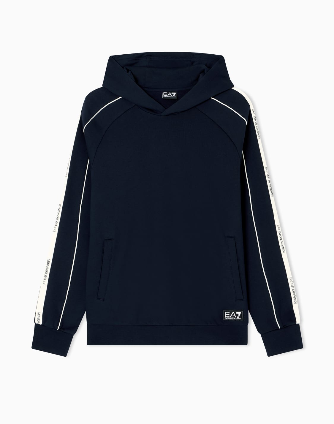 logo-series-sweatshirt-mit-kapuze-aus-baumwollmischgewebe-marineblau--ea7