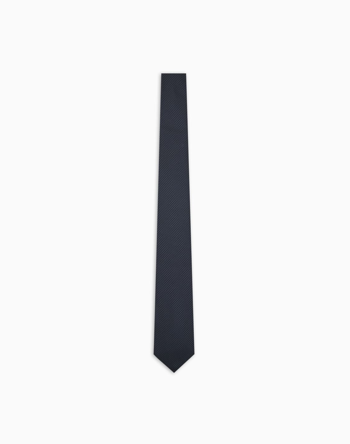 ネクタイ-ピュアシルク-マイクロテクスチャ-ブラック--emporio-armani