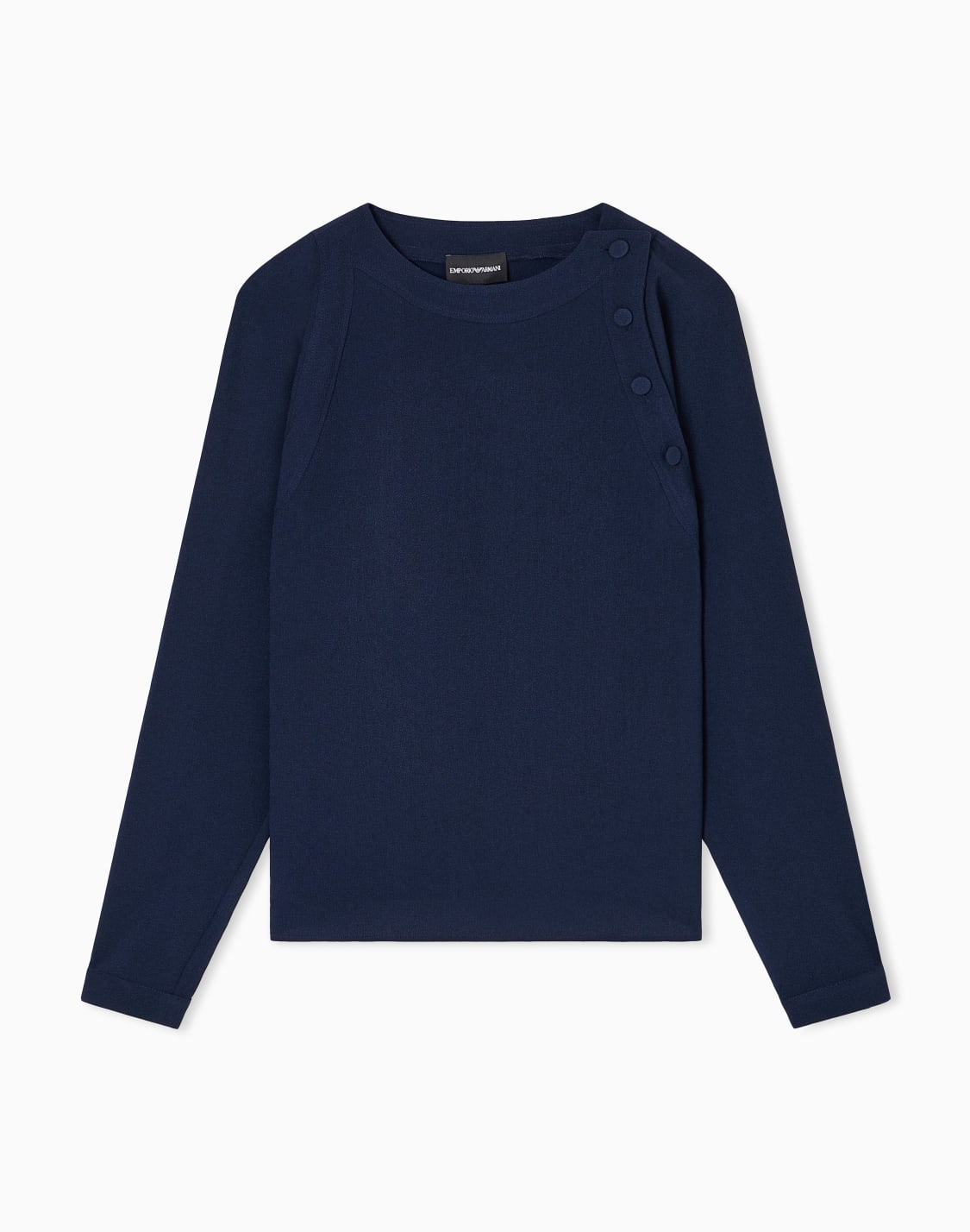blusa-in-tessuto-sabl-stretch-blu--emporio-armani