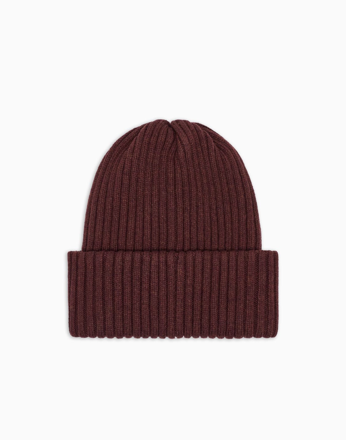 asv-new-york-capsule-collection-ribbed-wool-blend-beanie-brown--emporio-armani