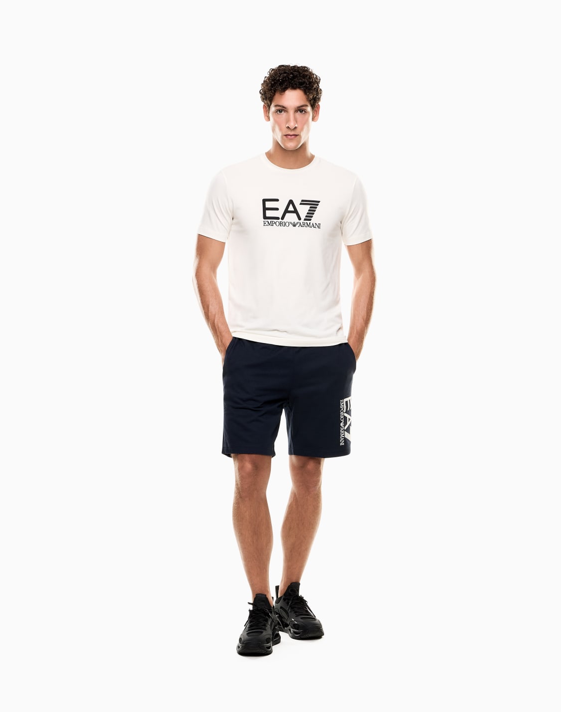 visibility-short-sleeved-t-shirt-in-cotton-stretch-jersey-beige--ea7