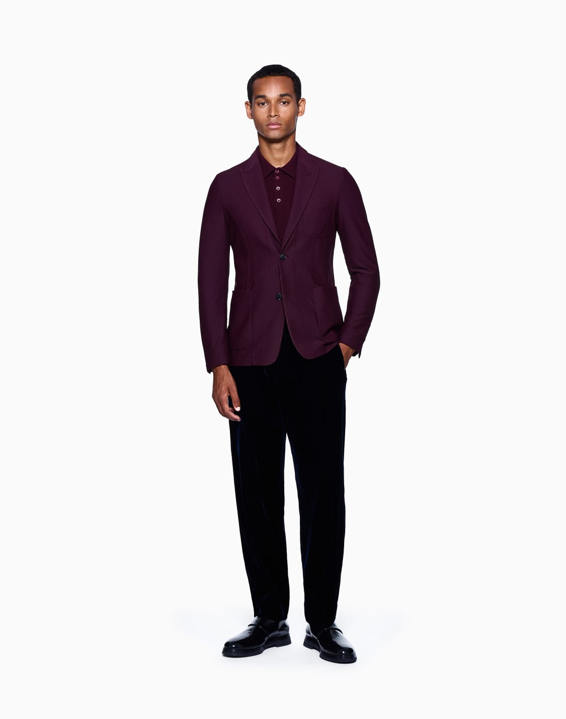 single-breasted-jacket-in-technical-waffle-fabric-burgundy--giorgio-armani