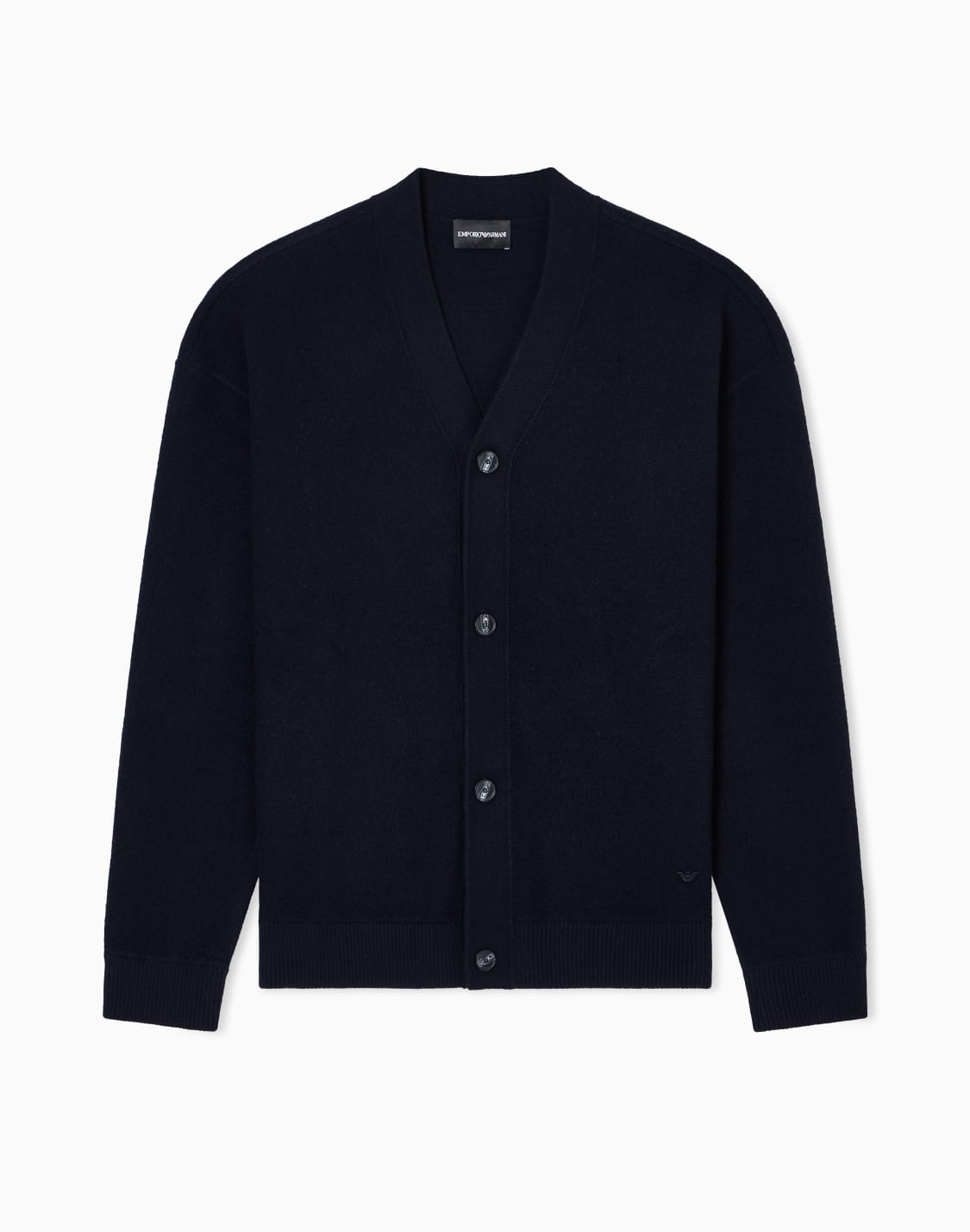 v-neck-cardigan-made-of-plush-knit-virgin-wool-navy-blue--emporio-armani
