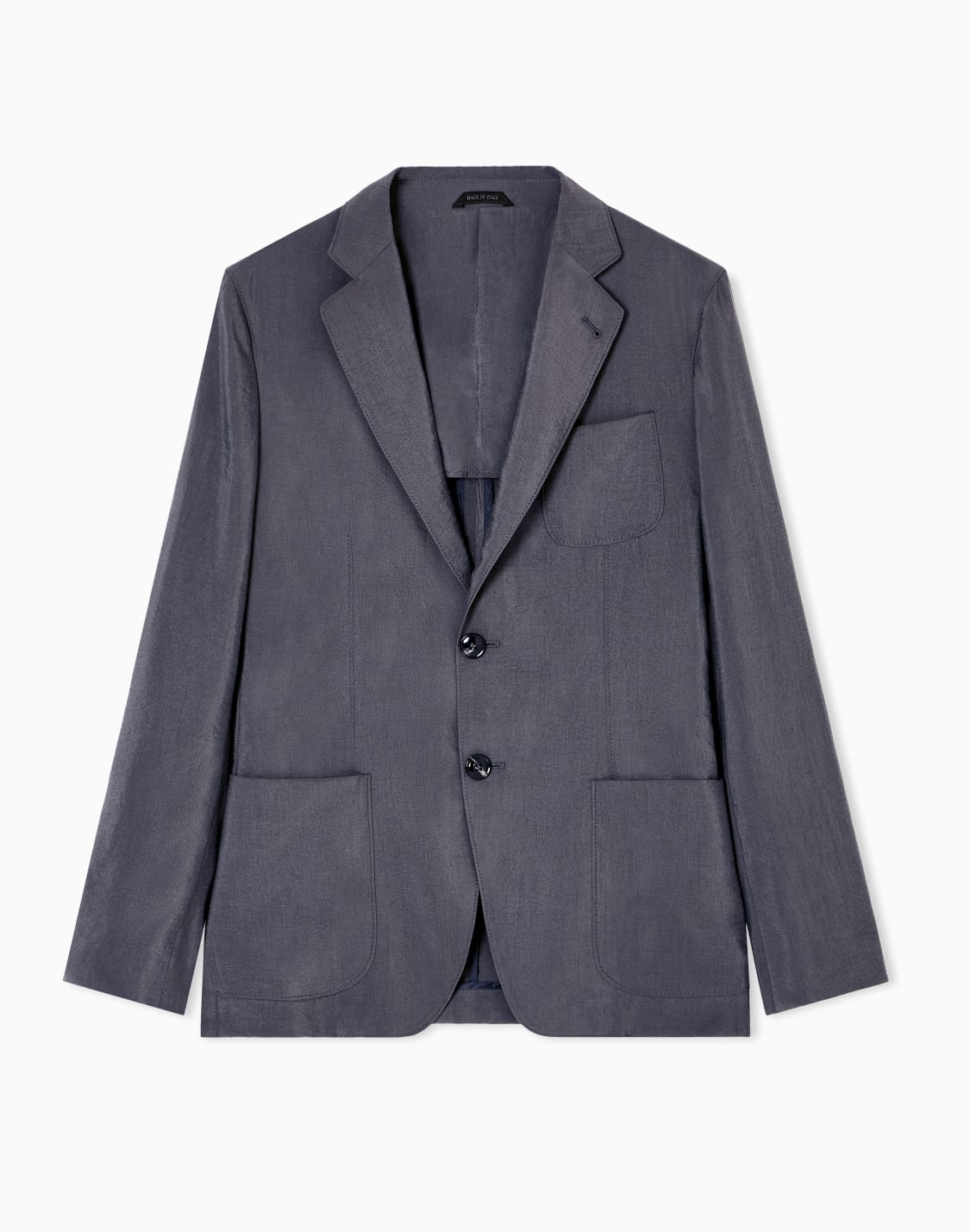 veste-simple-boutonnage-gamme-upton-en-soie-lave-gris--giorgio-armani