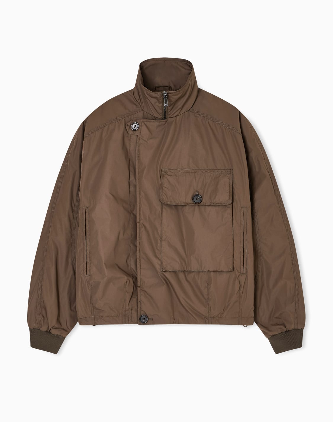 blouson-en-nylon-avec-grande-poche-marron--emporio-armani
