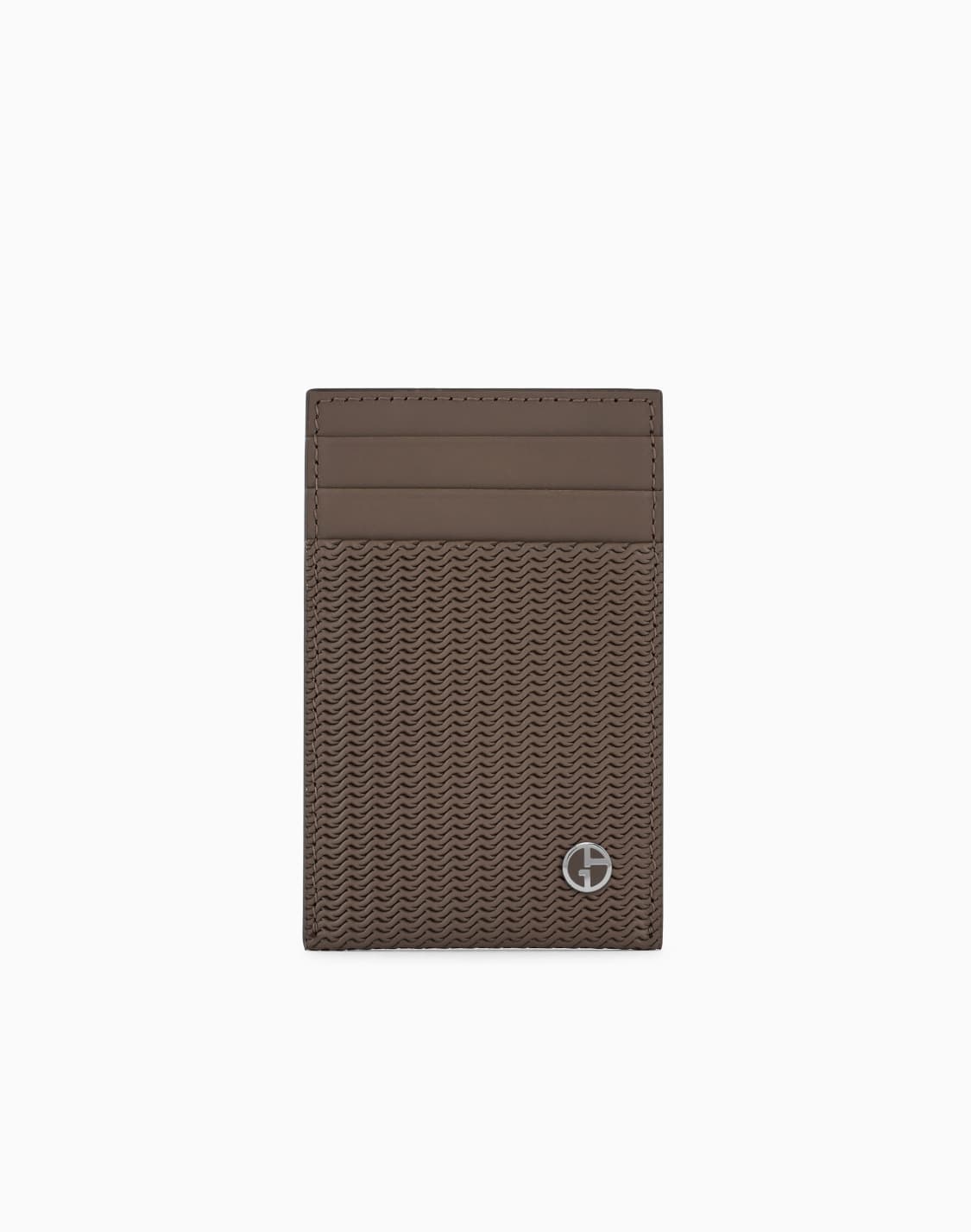 portacarte-in-pelle-stampata-marrone--giorgio-armani