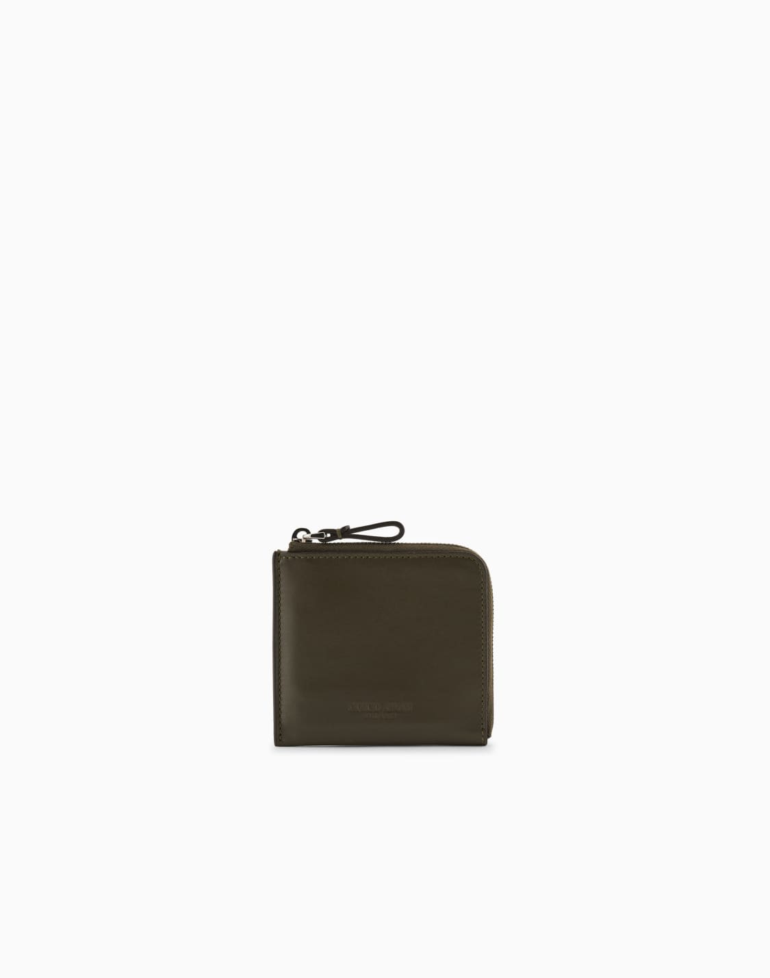ラウンドジップウォレット-ナッパレザ-グリン--giorgio-armani
