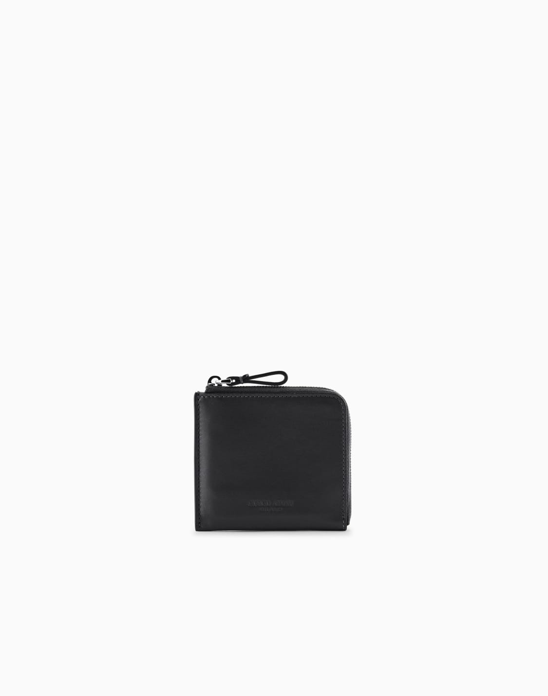 ラウンドジップウォレット-ナッパレザ-ブラック--giorgio-armani