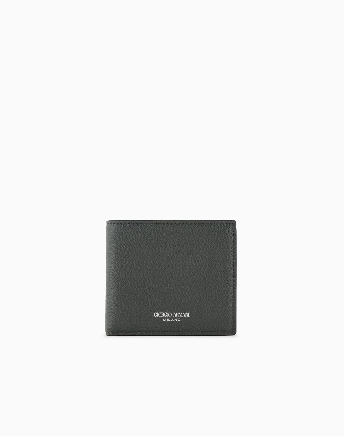 ウォレット-プリントレザ-グリン--giorgio-armani