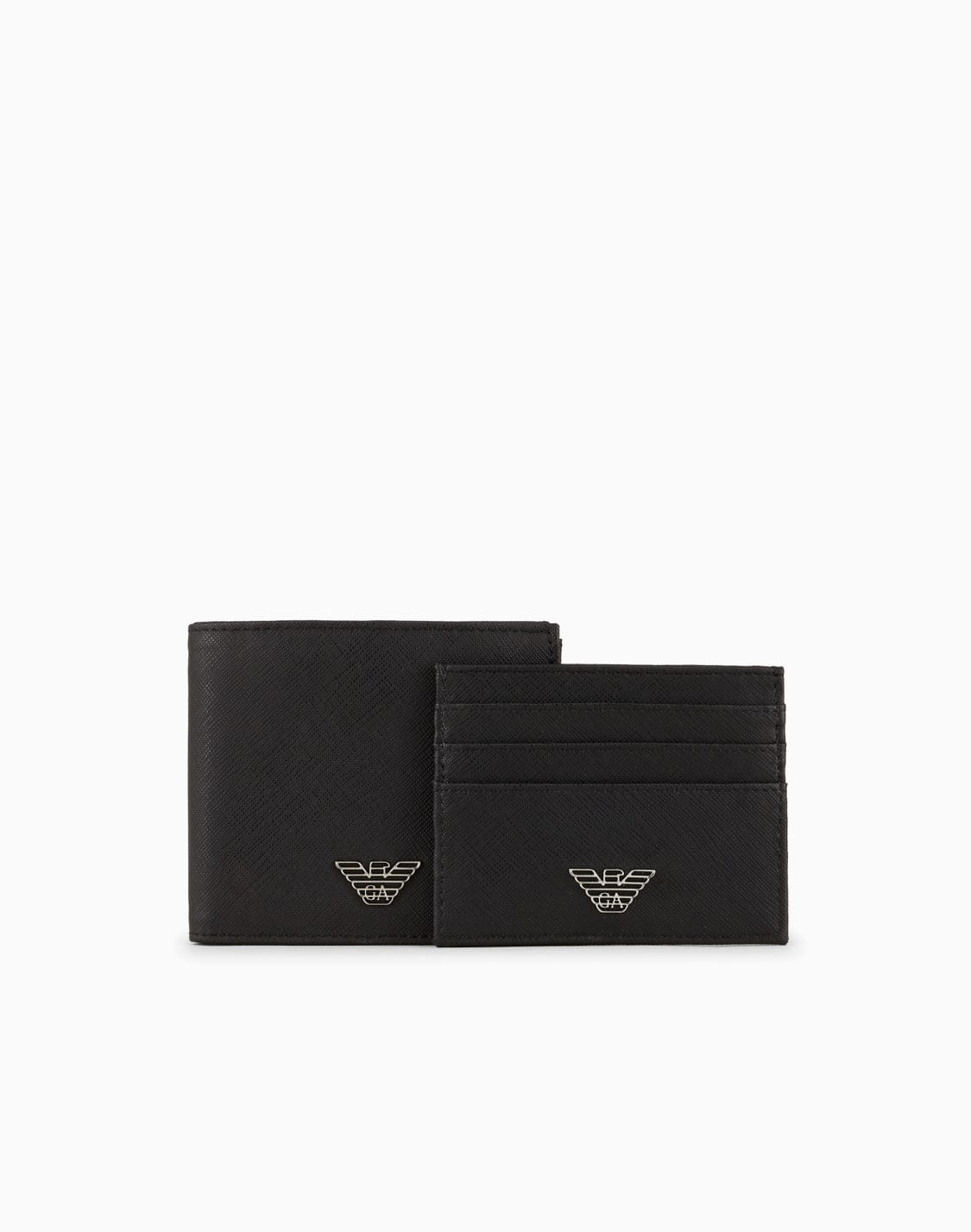 caja-regalo-con-cartera-y-tarjetero-en-piel-saffiano-regenerada-con-placa-de-guila-asv-negro--emporio-armani