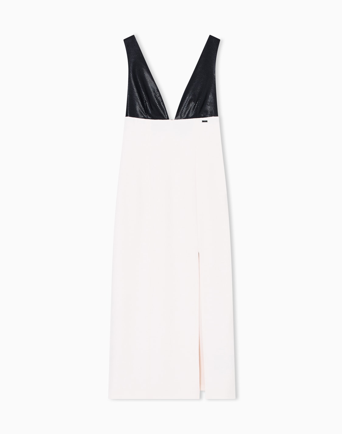 longuette-dress-with-slit-white--armani-exchange
