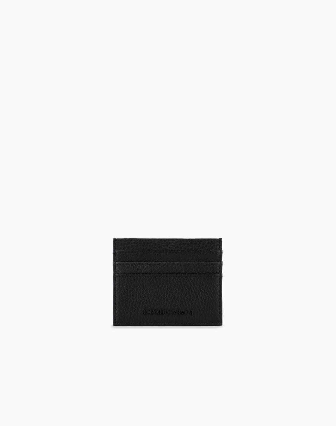 tumbled-leather-card-holder-black--emporio-armani