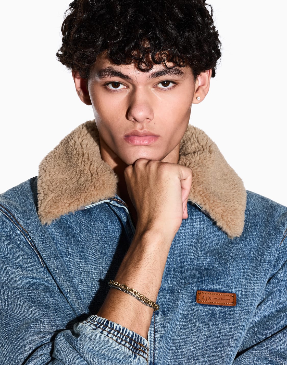 ステンレススチル-ダブルチェンブレスレット_axg0162710-マルチカラ--armani-exchange
