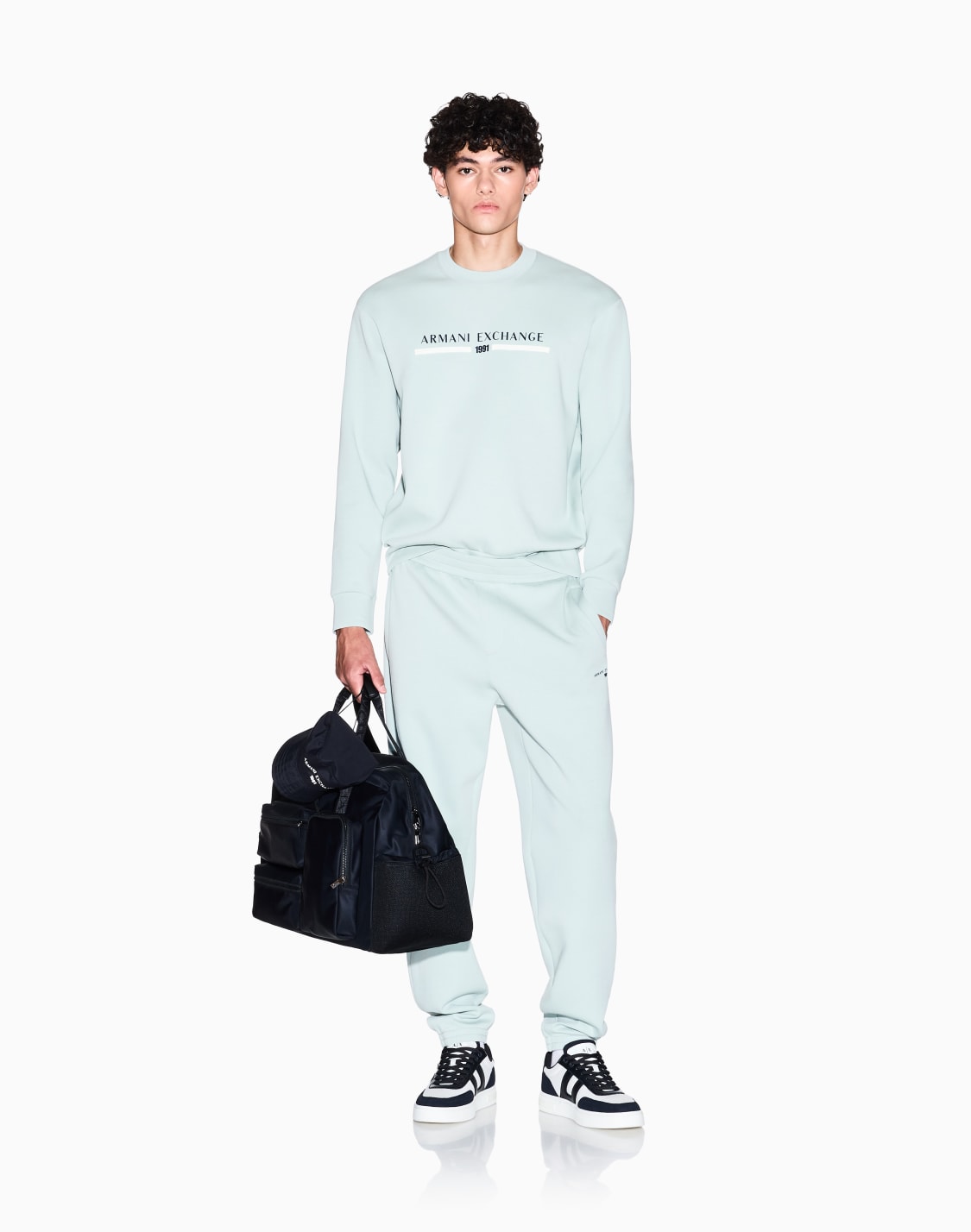 sweatshirts-without-hood-green--armani-exchange