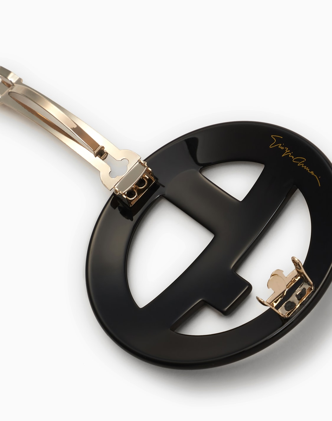 hair-clip-with-oversized-logo-negro--giorgio-armani