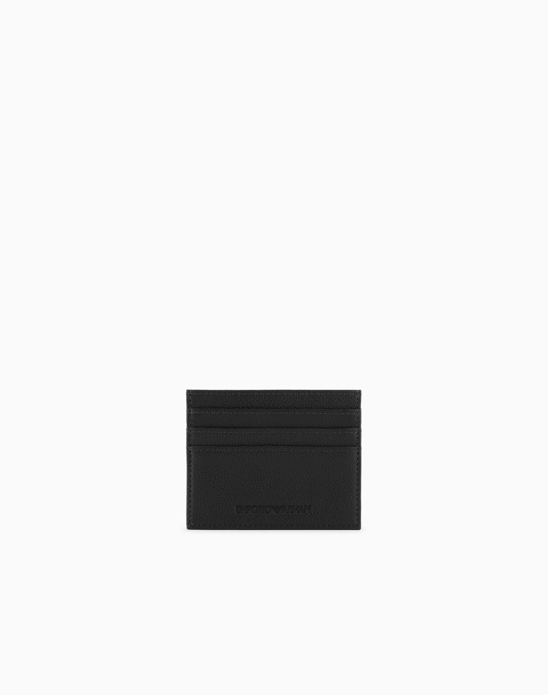 tumbled-leather-card-holder-black--emporio-armani