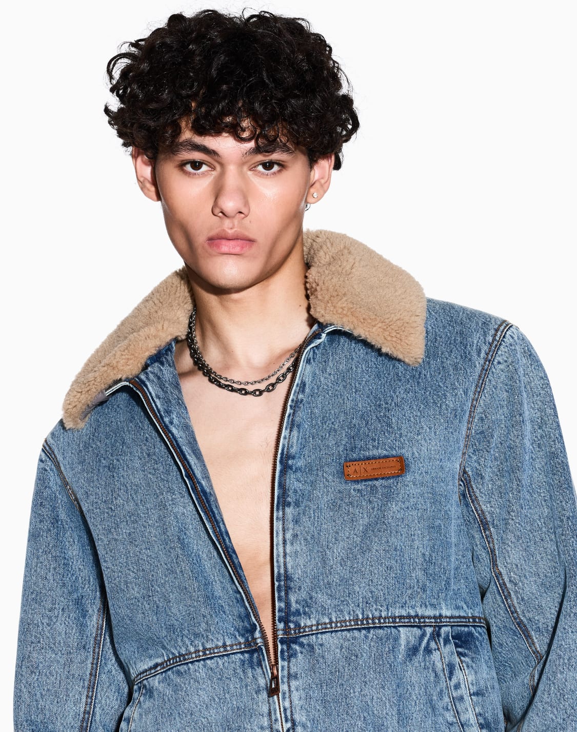 ステンレススチル-ダブルチェンネックレス_axg0159060-マルチカラ--armani-exchange