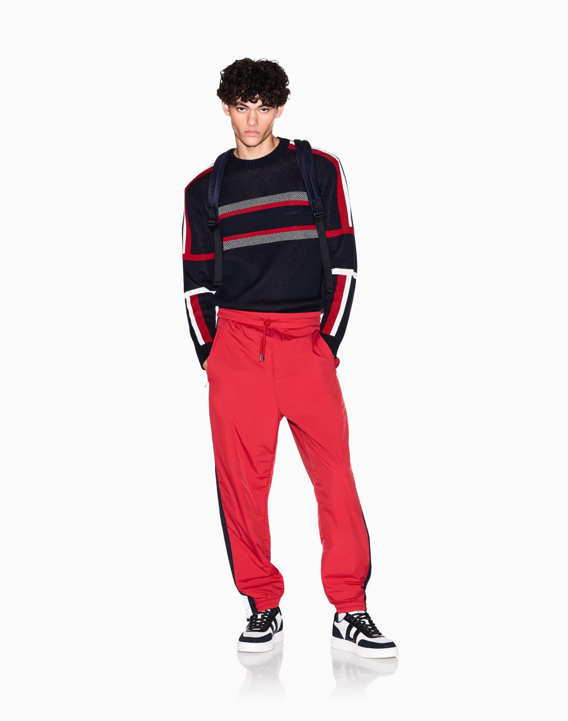 カラブロック-ニットプルオバ-ブル--armani-exchange