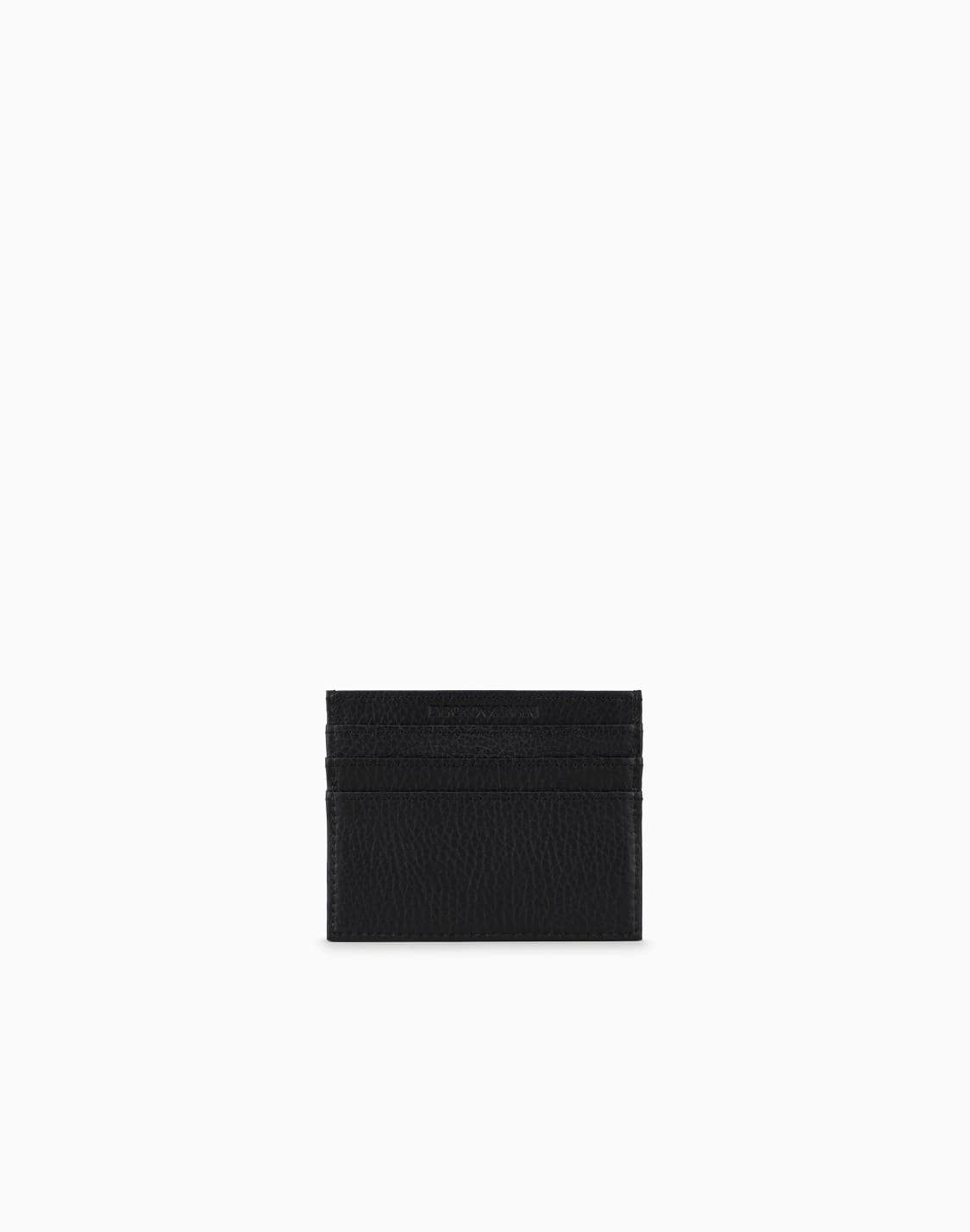 tumbled-leather-card-holder-black--emporio-armani
