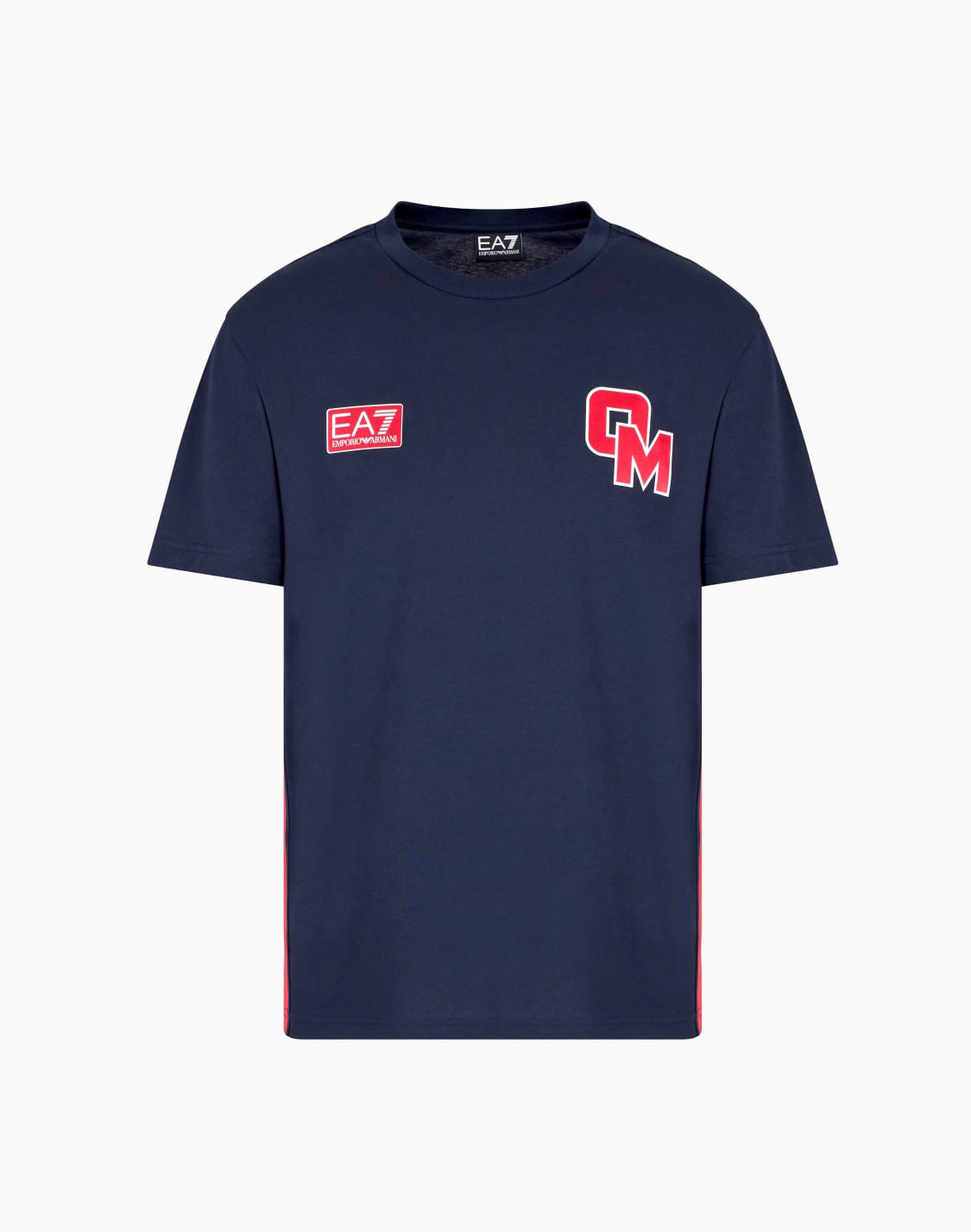 olimpia-milano-t-shirt-col-rond-en-coton-bleu-marine--ea7