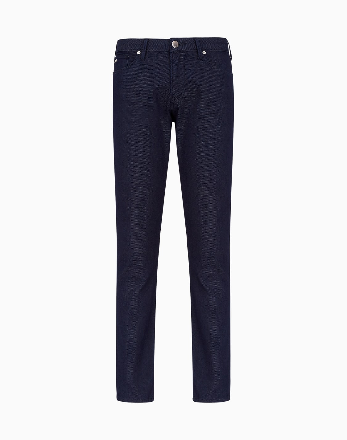 pantalon-j06-coupe-slim-en-coton-mlang-micro-armur-pois-bleu-marine--emporio-armani