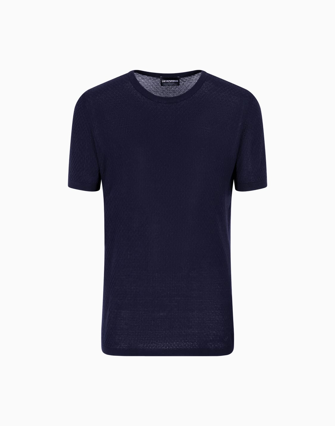 maglia-in-seta-a-trama-fantasia-blu-navy--emporio-armani