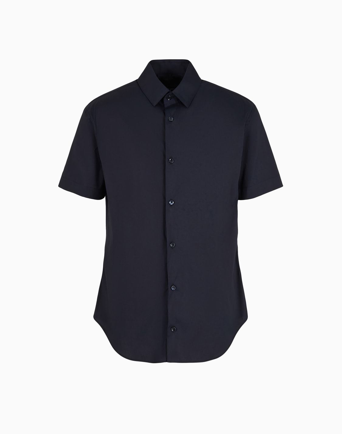 short-sleeved-stretch-plain-knit-shirt-navy-blue--giorgio-armani