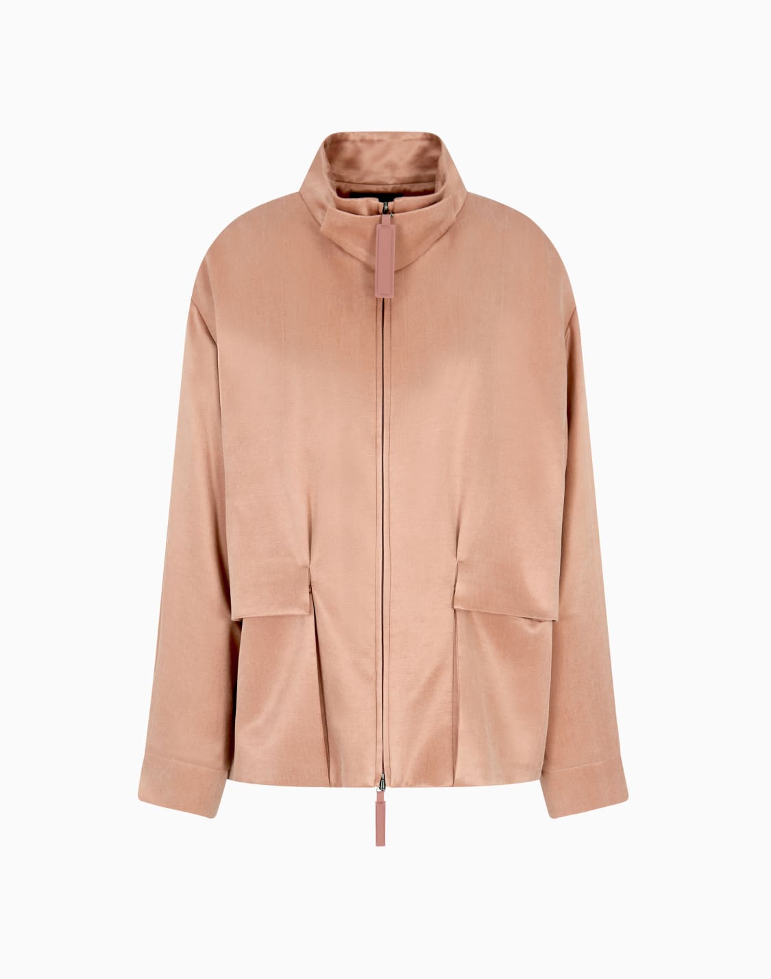 blouson-in-viscosa-e-cupro-rosa--giorgio-armani
