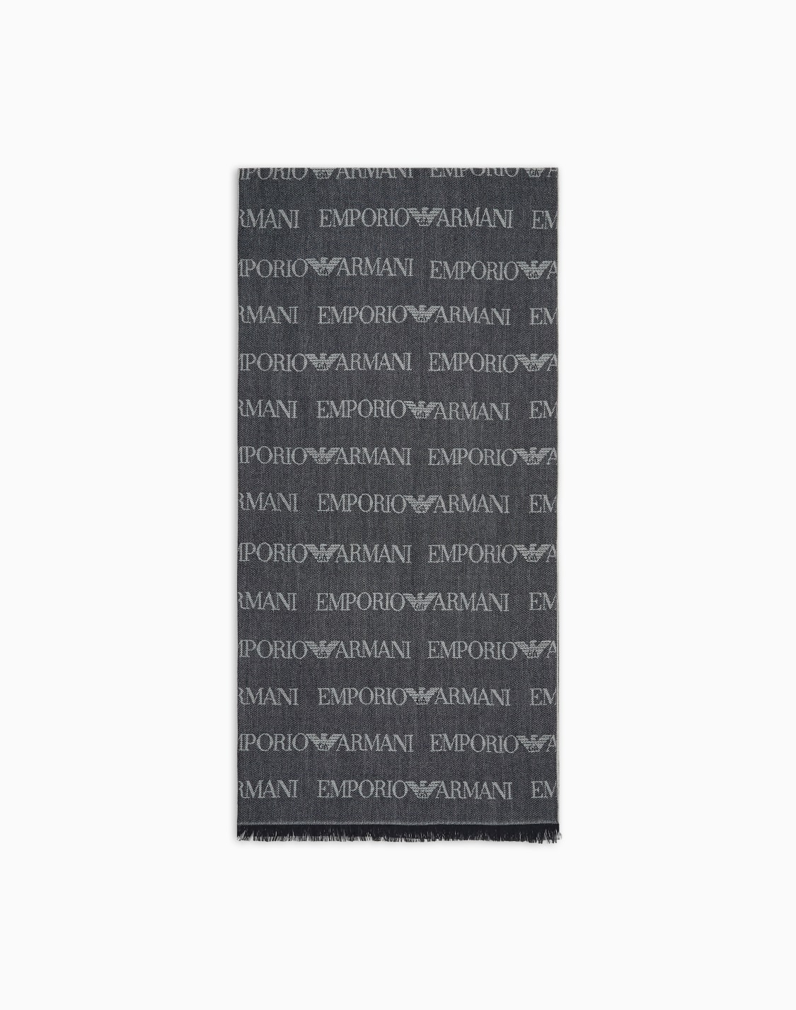 sciarpa-misto-lana-vergine-logo-lettering-jacquard-e-frange-blu--emporio-armani