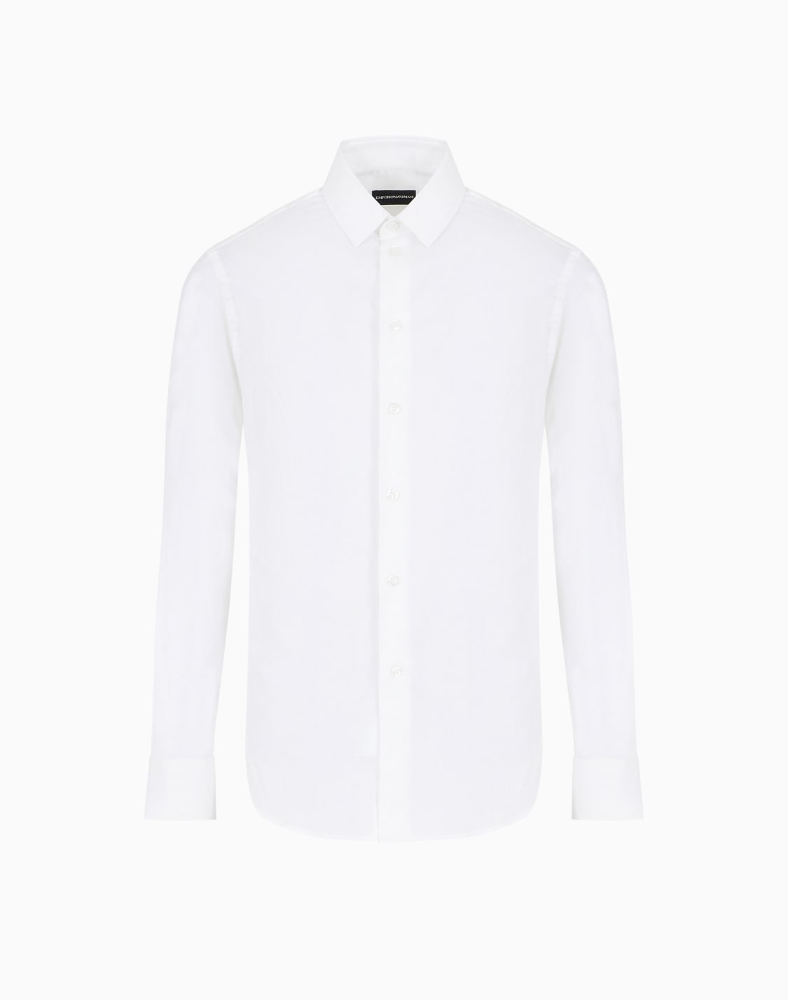chemise-en-popeline-de-coton-stretch-blanc--emporio-armani