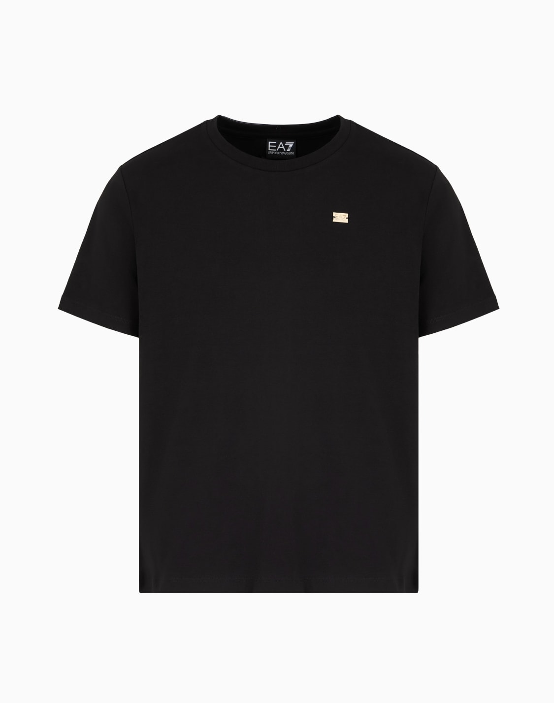 camiseta-de-cuello-redondo-core-lady-de-punto-de-algodn-elstico-negro--ea7