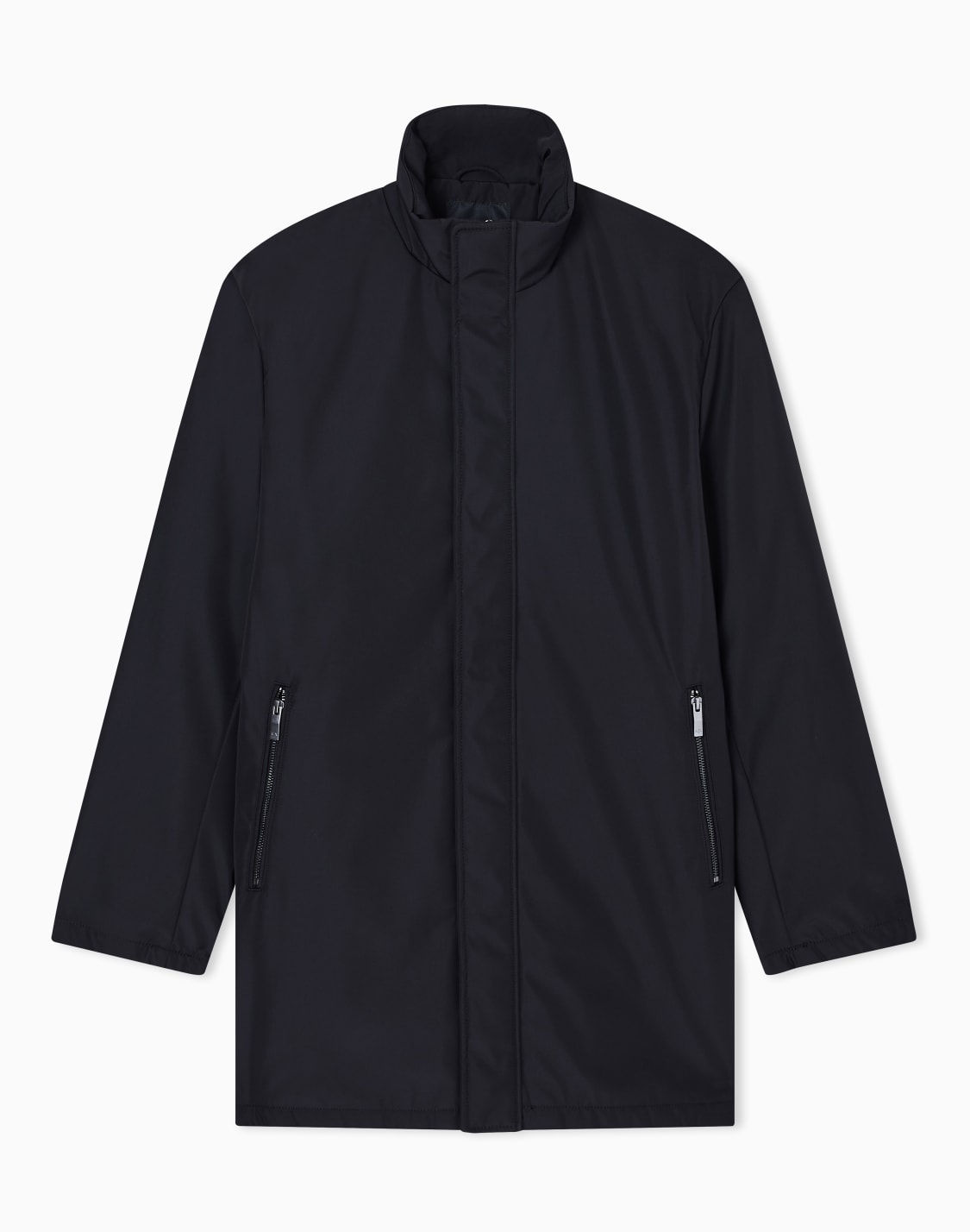 Short-sleeved cotton jacquard shirt