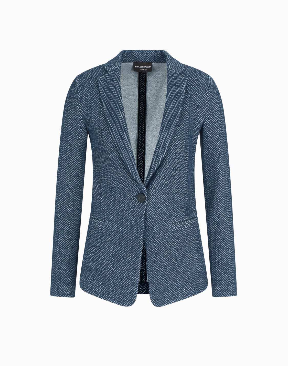 シングルブレストジャケット-ジャジ-シェブロンモチフ-ブル--emporio-armani