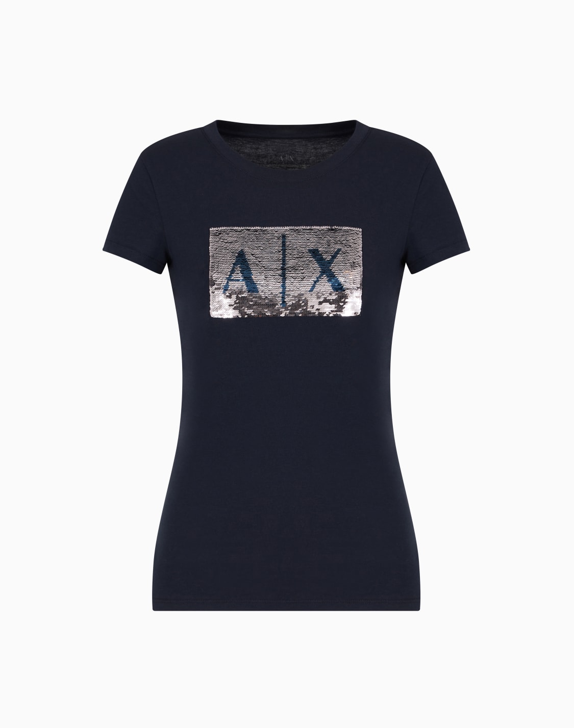 camiseta-slim-fit-con-logo-de-strass-azul-marino--armani-exchange