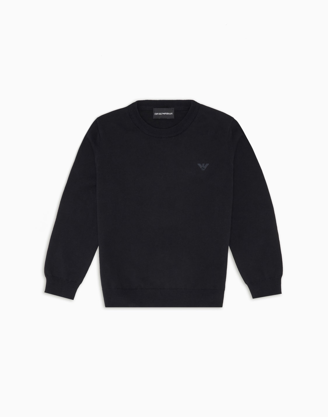 maglione-in-misto-lana-con-ricamo-micro-eagle-blu-navy--emporio-armani