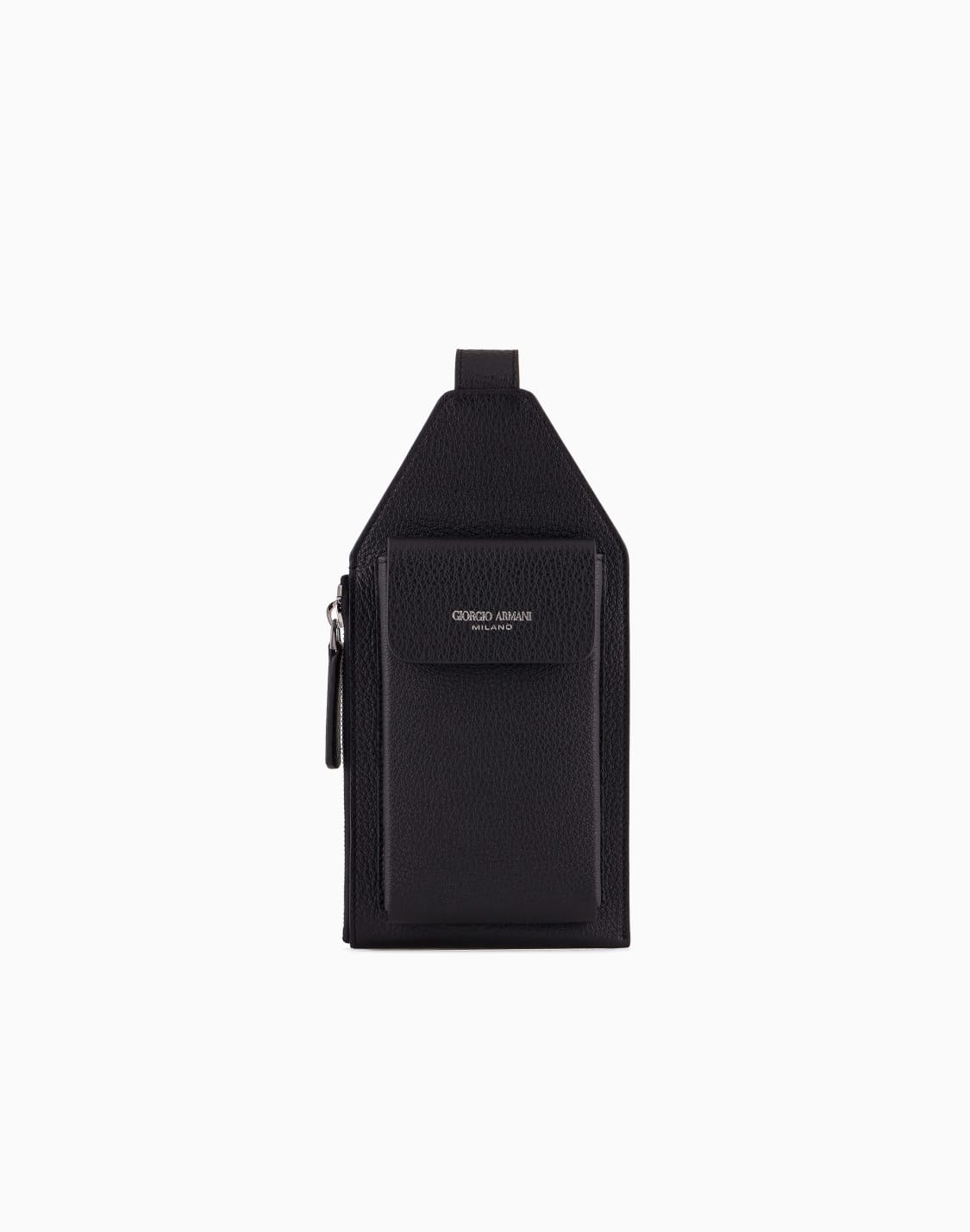 portacellulare-in-pelle-granata-nero--giorgio-armani