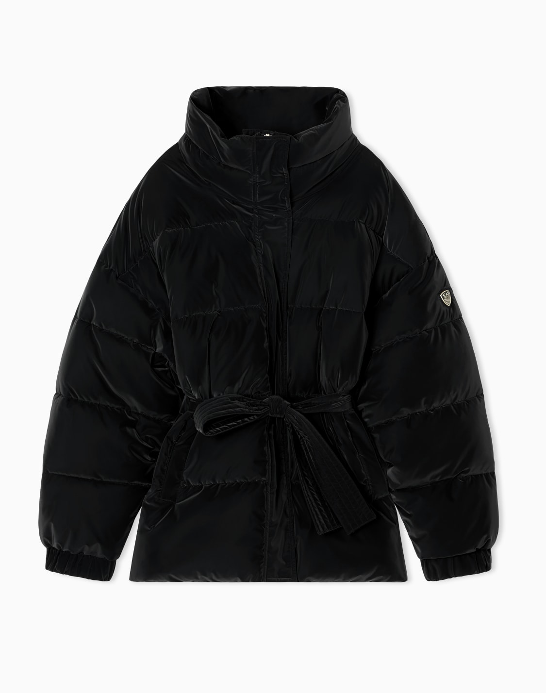 nylon-padded-jacket-with-belt-black--ea7