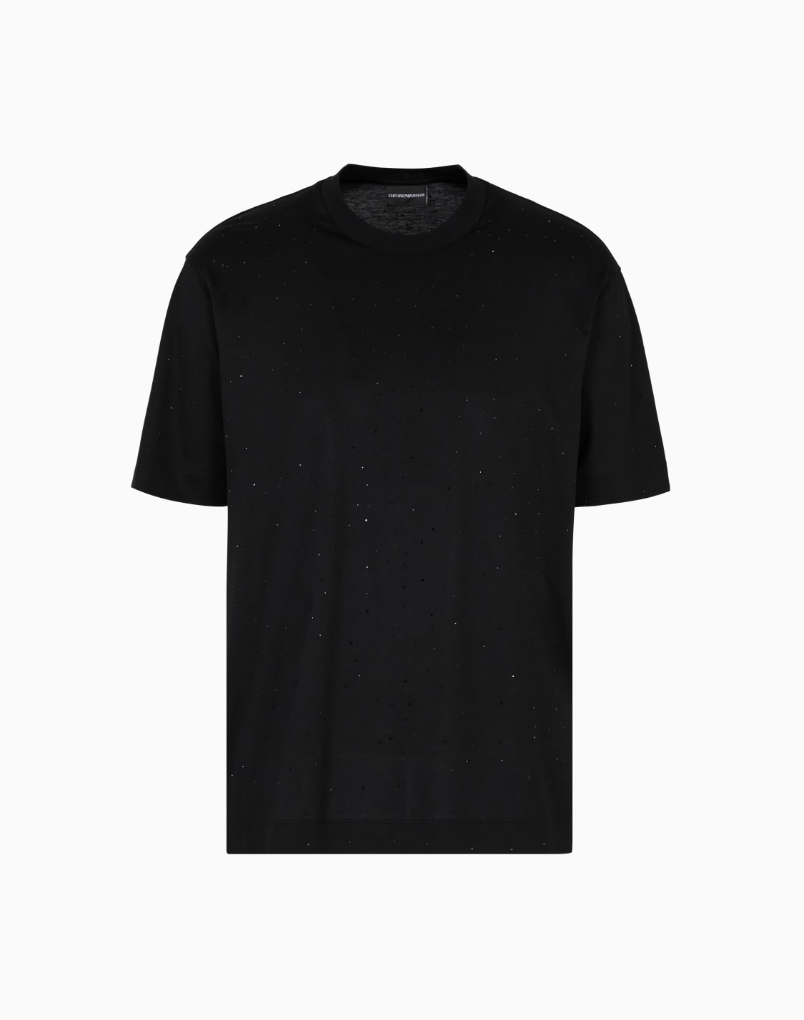 asv-clubwear-t-shirt-in-a-lyocell-blend-jersey-with-all-over-rhinestones-black--emporio-armani