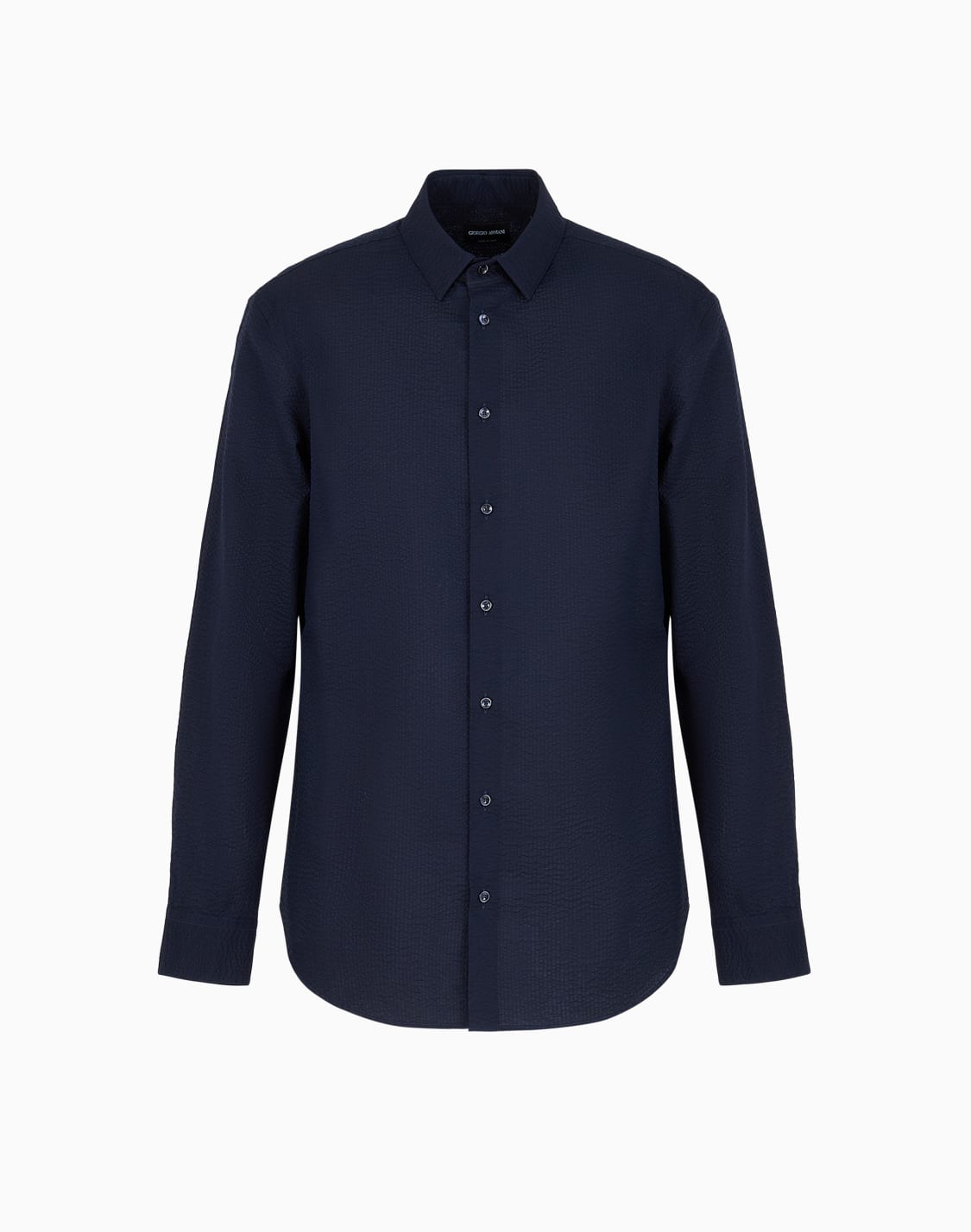 chemise-coupe-classique-en-coton-seersucker-bleu--giorgio-armani