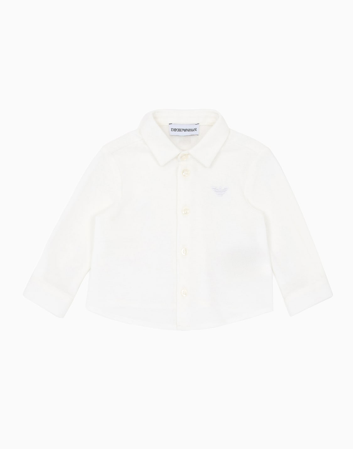 hemd-aus-pikee-mit-adler-stickerei-wei--emporio-armani