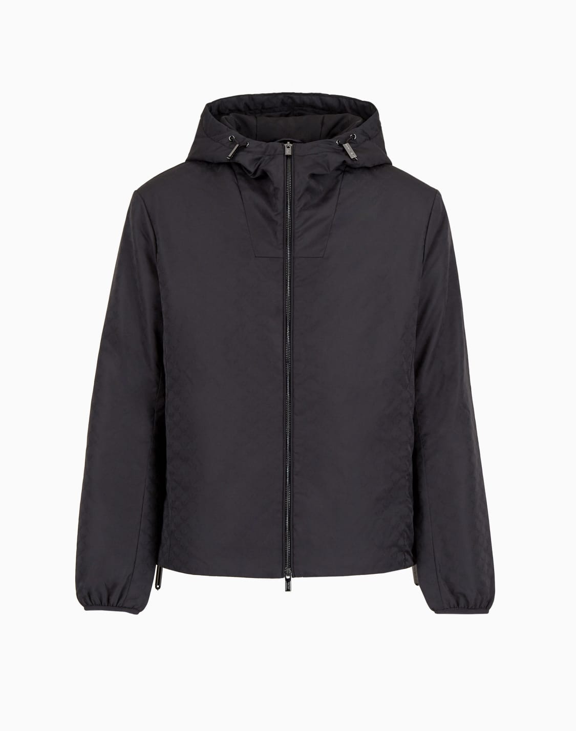 nylon-jacket-with-hood-and-zip-with-all-over-jacquard-eagle-black--emporio-armani