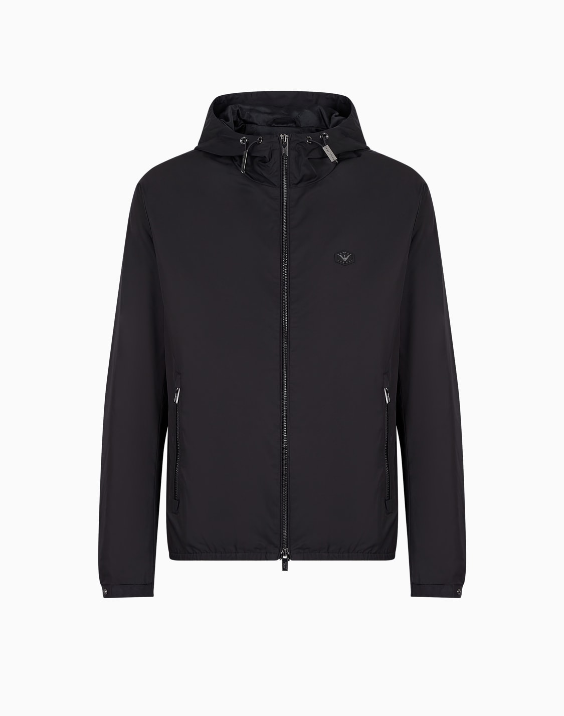 blouson-en-nylon-dperlant-avec-capuche-et-cusson-logo-bleu-marine--emporio-armani