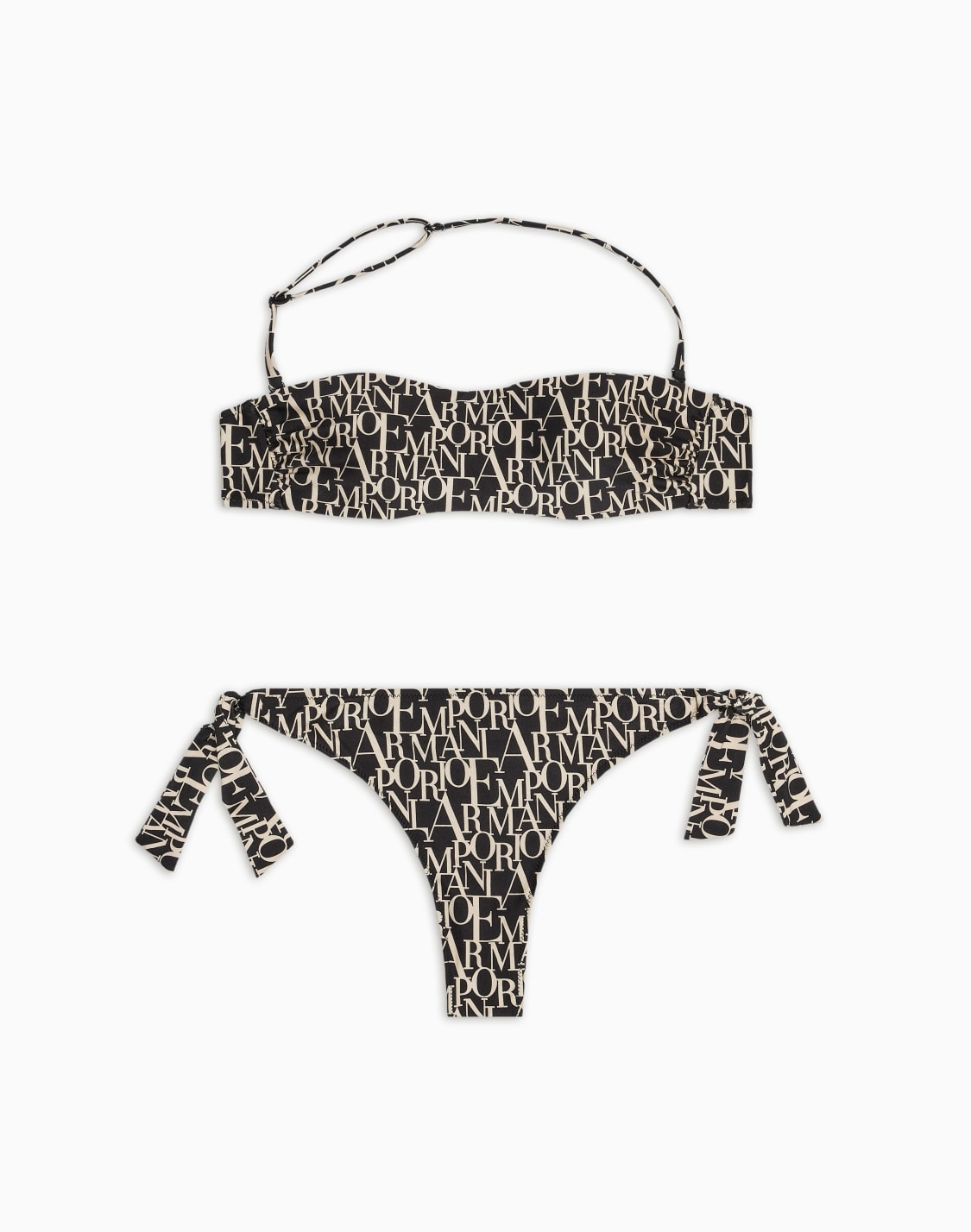 logomania-print-padded-bandeau-bikini-black--emporio-armani